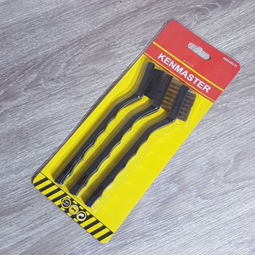 Kenmaster Sikat Kawat Mini Set 3pcs - 3 pcs Sikat 3 in 1 set