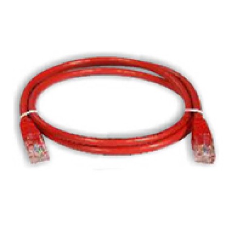 Netviel NVL-PC-PVC-5E-02: NETVIEL Cat5e patch cord PVC 2m RED COLOR