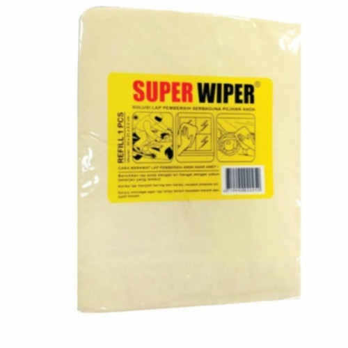 Super Wiper Plas Chamois Refill Kanebo Serbaguna Ukuran 32x21x0.2 cm