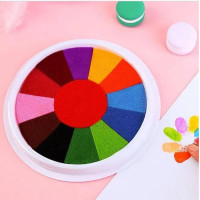 Washable Paint Pad 18cm Finger Stamp 13 in 1 Tinta Kerajinan Tangan