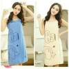 Baju Handuk Motif Mandi Dewasa - Wearable Bath Towel