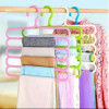Gantungan Jilbab Baju Celana Hanger 5 Susun Plastik