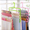 Gantungan Jilbab Baju Celana Hanger 5 Susun Plastik