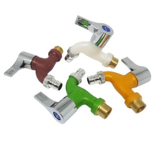 Kran Keran Taman Tembok 1/2 Inch Warna Chrome Drat Kuningan