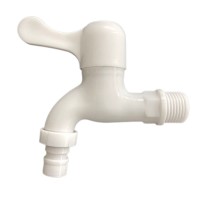 Kran Keran Taman Tembok PVC 1/2 Inch Putih