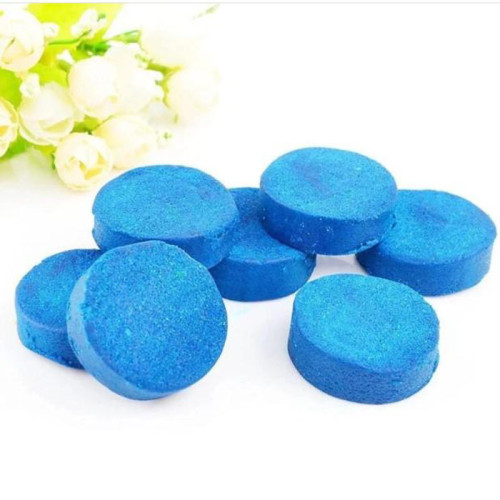 Tablet Sabun Pembersih Penyegar Toilet Biru Bulat isi 10 Pcs