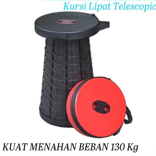 Bangku Telescopic Lipat Bulat Kursi Outdoor